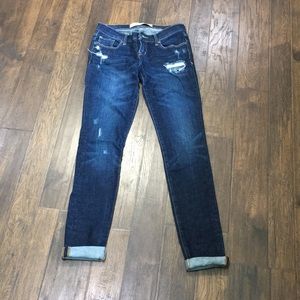 Dark blue jeans